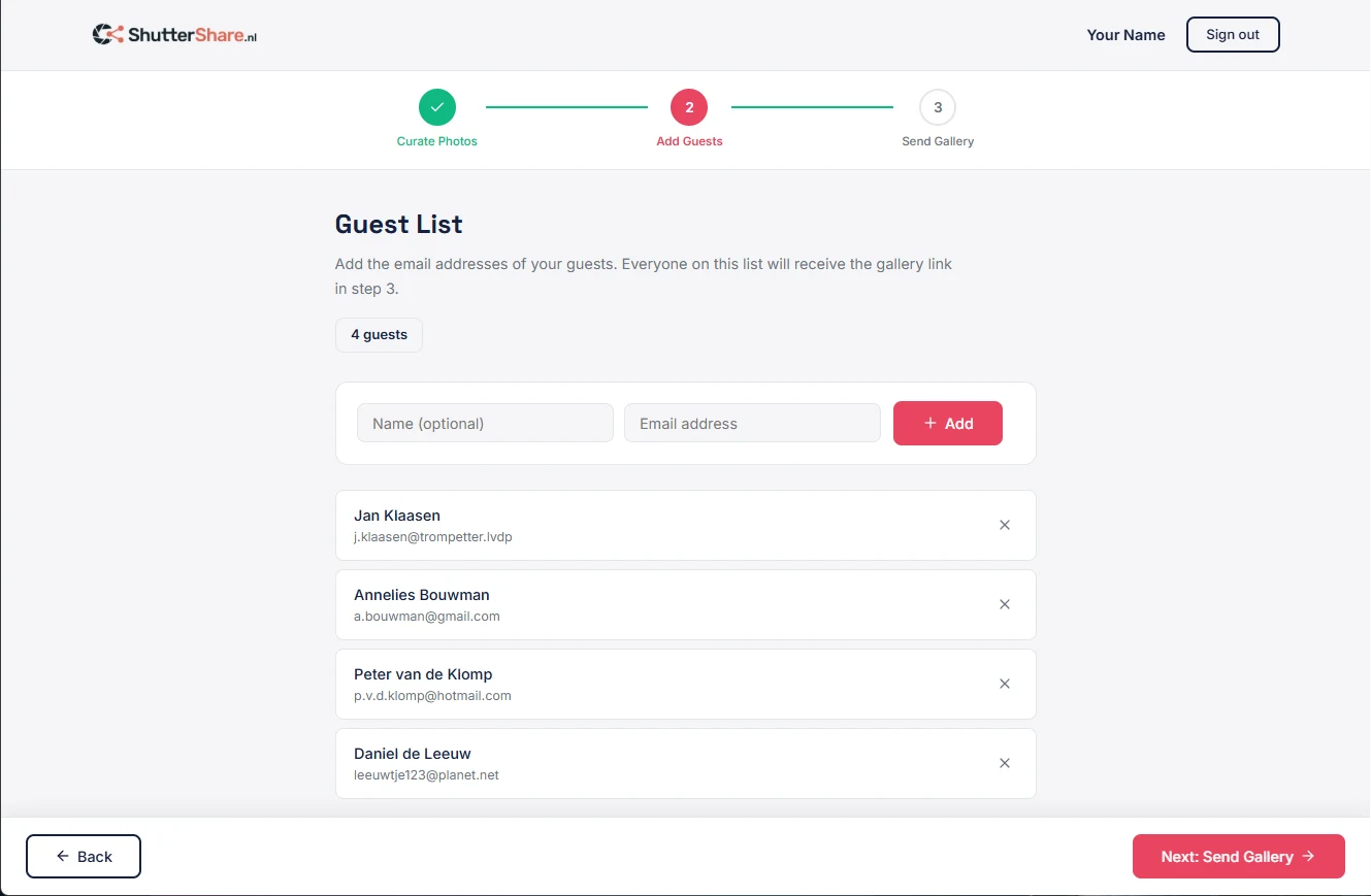 Send a custom email to your attendees